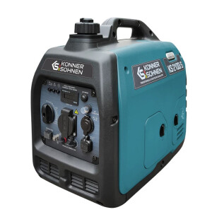 Könner & Söhnen Benzin-Inverter KS2100i S, 3,3PS, 2kW, 230V, 4-Takt-Benzinmotor, Handanlasser