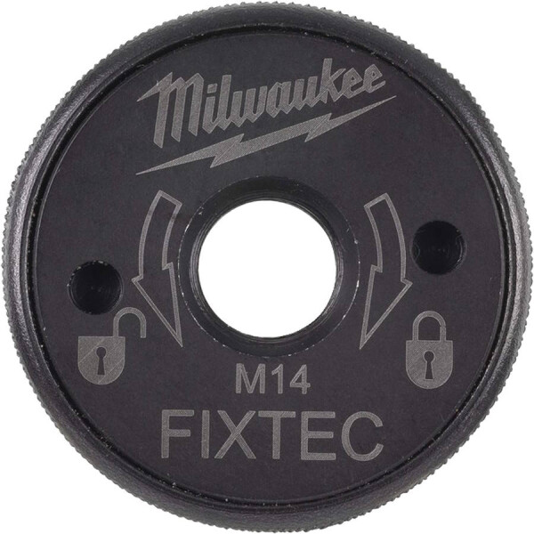 Milwaukee FIXTEC XL Schnellspannmutter M14, für alle Winkelschleifer, werkzeugloser Scheibenwechsel 4932464610