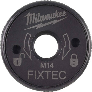 Milwaukee FIXTEC XL Schnellspannmutter M14, für alle Winkelschleifer, werkzeugloser Scheibenwechsel 4932464610