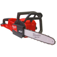 MILWAUKEE M18FCHS35-0 FUEL Akku-Kettensäge 18V, 35cm Schwertlänge, metallischer Krallenanschlag, mit Öl, Sägekette und Schwertschutz, Sologerät