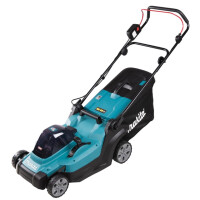 Makita LM004GZ Akku-Rasenmäher 40V max., Schnittbreite 43cm, Sologerät, 50l Fangkorb, ohne Radantrieb, bis 830qm