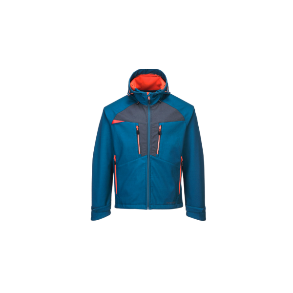 ABV Portwest DX474 DX4 Softshell Jacke (3L) Größe L, Farbe metro Blau,92% Polyester, 8% Elastan Ripstop laminiert auf 100% Polyester Micro Fleece