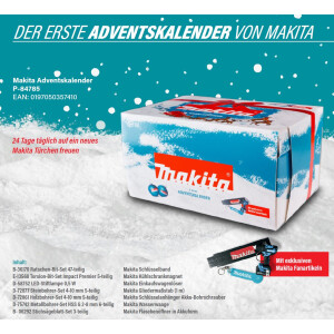 Makita P-84800 Adventskalender - 24 Tage täglich auf ein neues Makita Türchen freuen