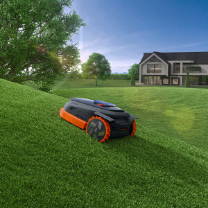 Segway Exklusiv-Partner NAVIMOW X330E Modell 2025 Mähroboter, ohne Begrenzungskabel, elektrische Schnitthöhenverstellung, Regensensor, Diebstahlschutz, Steigfähigkeit 45%, bis zu 3000m²