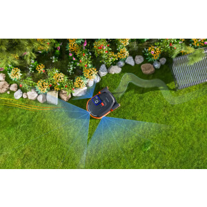 Segway Exklusiv-Partner NAVIMOW X390E Modell 2025 Mähroboter, ohne Begrenzungskabel, elektrische Schnitthöhenverstellung, Regensensor, Diebstahlschutz, Steigfähigkeit 45%, bis zu 10.000m²