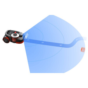 Segway Exklusiv-Partner NAVIMOW H1500E-VF Modell 2025 Mähroboter inkl. VisionFence-Sensor, ohne Begrenzungskabel, elektrische Schnitthöhenverstellung, Regensensor, Diebstahlschutz, Steigfähigkeit 45%, bis zu 1500m² VORRÄTIG