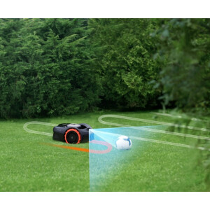 Segway AKTION Exklusiv-Partner NAVIMOW i108E Mähroboter inkl. VisionFence-Sensor, ohne Begrenzungskabel, manuelle Schnitthöhenverstellung, Steigfähigkeit 30%, bis zu 800m²