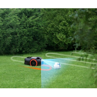 Segway AKTION Exklusiv-Partner NAVIMOW i108E Mähroboter inkl. VisionFence-Sensor, ohne Begrenzungskabel, manuelle Schnitthöhenverstellung, Steigfähigkeit 30%, bis zu 800m² VORRÄTIG