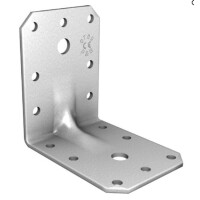 PM Winkelverbinder mit Steg 90x90x65x2,5mm, gleichschenklig, Lochung 4x11, 16x5, verzinkt, mit CE Zulassung nach ETA-11/0296