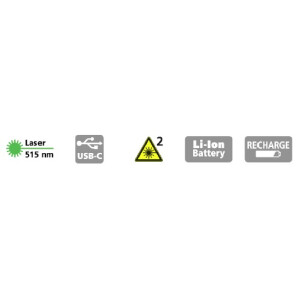 Laserliner LaserRange-Master Gi4 Mini kompakter Entfernungsmesser, Messbereich innen 0,05 bis 40m, grüne Lasertechnologie, Flächen- und Volumenfunktion, LC-Anzeige, eingebauter Akku, 75mm hoch