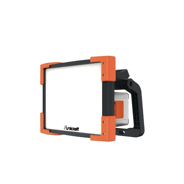 unicraft LBS 5000 DC  LED-Baustrahler, 45W, IP54, 4 Leutstufen, Gehäuse aus schlagfestem Kunststoff IK08,  mit 18 V Akkuadapter Makita/Milwaukee/Bosch/Metabo