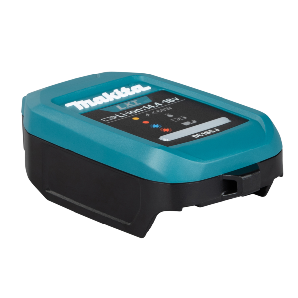 Makita DC18SJ USB-Ladegerätset 14,4V/18V LXT Li-Ion, inkl. KFZ-Adapter (ADP14), USB-C PD Ladekabel