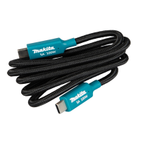 Makita DC18SJ Komplettset USB-Ladegerätset 14,4V/18V LXT Li-Ion, inkl. KFZ-Adapter (ADP14), USB-C PD Ladekabel
