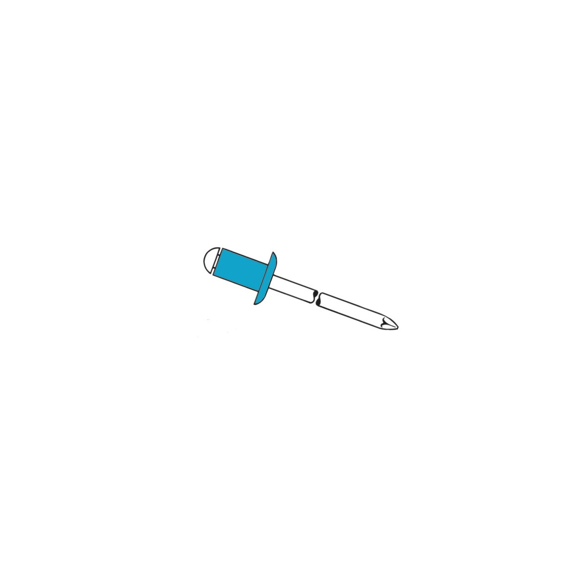 QQ Gesipa Blindniete A2 - Edelstahl, 4,0 x10 mm, Standard Fl