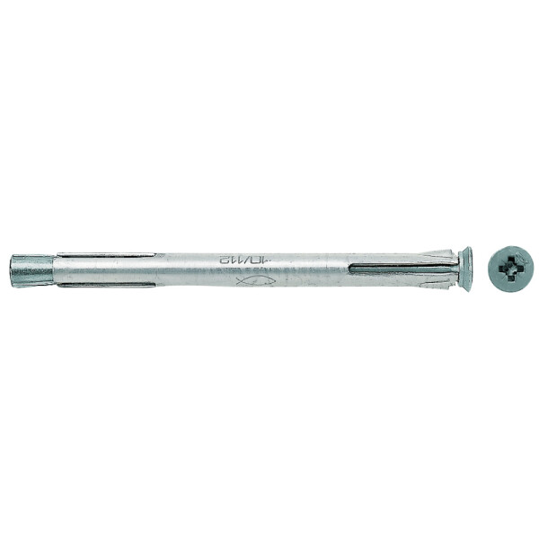 QQ Fischer Metallrahmendübel F 10 M 92, verzinkte Senkkopfschraube, VPE 100 Stück