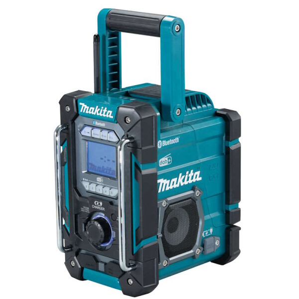 Makita DMR301 Baustellenradio, Empfang DAB+ Digitalradio, mit Ladefunktion für CXT- und LXT-Schiebeakkus, Schutzklasse IP64, integierter Flaschenöffner