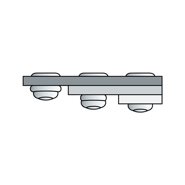 QQ GESIPA Alu/Stahl Blindniete 4 x 17 mm, PolyGrip, Flachrundkopf, nietbare MS 7,0-13,0mm, VPE 500 Stück Abverkauf