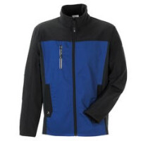 ABV PLANAM Norit Herren Hybridjacke, Farbe: kornblau/schwarz, Größe: 50, leichte Arbeitsjacke mit Stretcheinsätzen, 65 % Polyester, 35 % Baumwolle ca. 245 g/m²