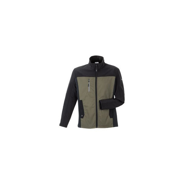 ABV PLANAM Norit Herren Hybridjacke, Farbe: oliv/schwarz, Größe: 50, leichte Arbeitsjacke mit Stretcheinsätzen, 65 % Polyester, 35 % Baumwolle ca. 245 g/m²