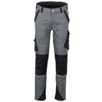 QQ PLANAM Norit Herren Bundhose, Farbe: schiefer/schwarz, Größe: 60, leichte Arbeitshose mit elastischen Einsätzen im Schritt und am Schaft, 65 % Polyester, 35 % Baumwolleca. 245 g/m²