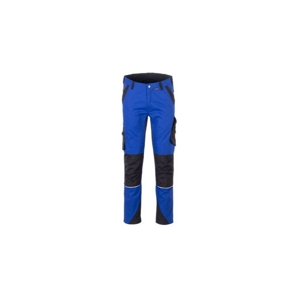 QQ PLANAM Norit Herren Bundhose, Farbe: kornblau/schwarz, Größe: 50, leichte Arbeitshose mit elastischen Einsätzen im Schritt und am Schaft, 65 % Polyester, 35 % Baumwolleca. 245 g/m²