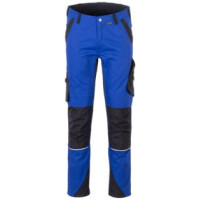 QQ PLANAM Norit Herren Bundhose, Farbe: kornblau/schwarz, Größe: 50, leichte Arbeitshose mit elastischen Einsätzen im Schritt und am Schaft, 65 % Polyester, 35 % Baumwolleca. 245 g/m²