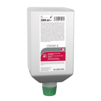 QQ GREVEN Hautpflege Creme C, 2000ml, Varioflasche, Pflegecreme für Hände und Gesicht